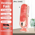 Bärbar Mini-Luftkylare med USB-laddning – 5 hastigheter & 720° rotation | Karnz