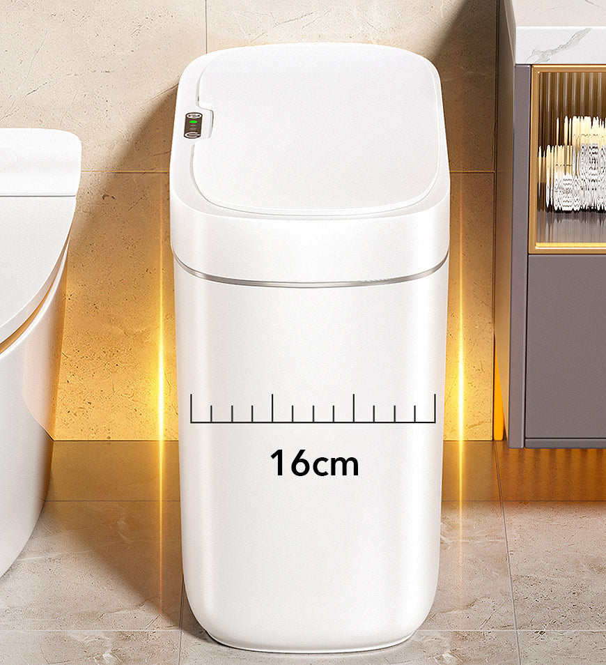 Sandsberg® 3 Gallon vattentät automatisk smal papperskorg med lock Z64