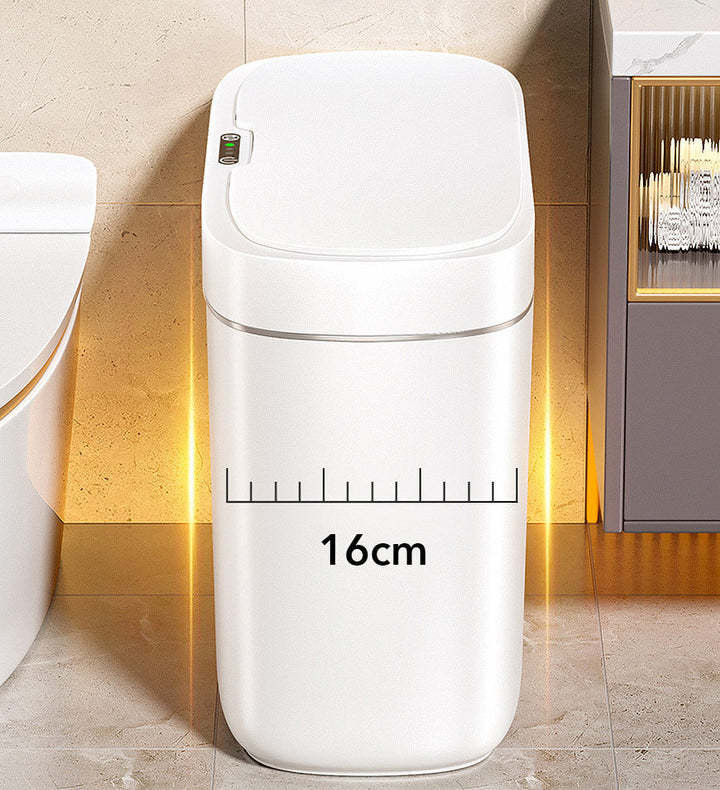 Sandsberg® 3 Gallon vattentät automatisk smal papperskorg med lock Z64