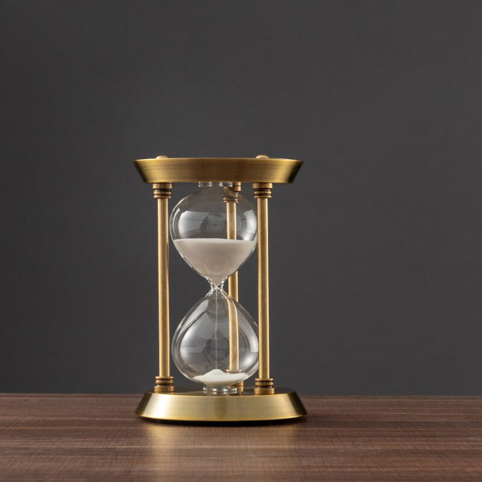 Karnz | 3/5/10 minuter Retro Metall Hantverk Sandur Pendel Hemkontor Skrivbord Arrangement Ornament Sand Timer Sandglas Dekoration