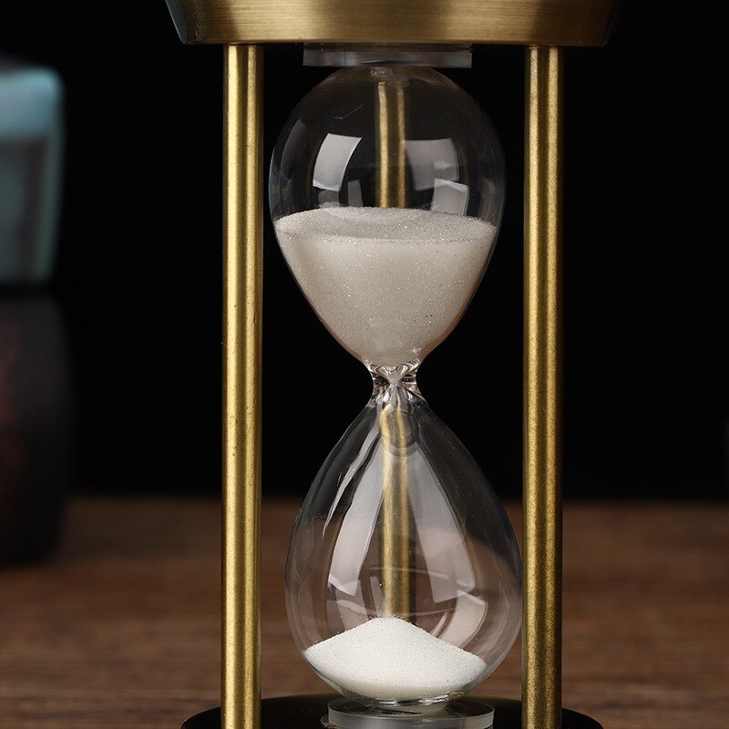 Karnz | 3/5/10 minuter Retro Metall Hantverk Sandur Pendel Hemkontor Skrivbord Arrangement Ornament Sand Timer Sandglas Dekoration