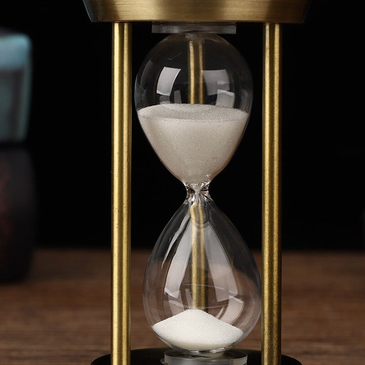 Karnz | 3/5/10 minuter Retro Metall Hantverk Sandur Pendel Hemkontor Skrivbord Arrangement Ornament Sand Timer Sandglas Dekoration