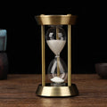 Karnz | 3/5/10 minuter Retro Metall Hantverk Sandur Pendel Hemkontor Skrivbord Arrangement Ornament Sand Timer Sandglas Dekoration