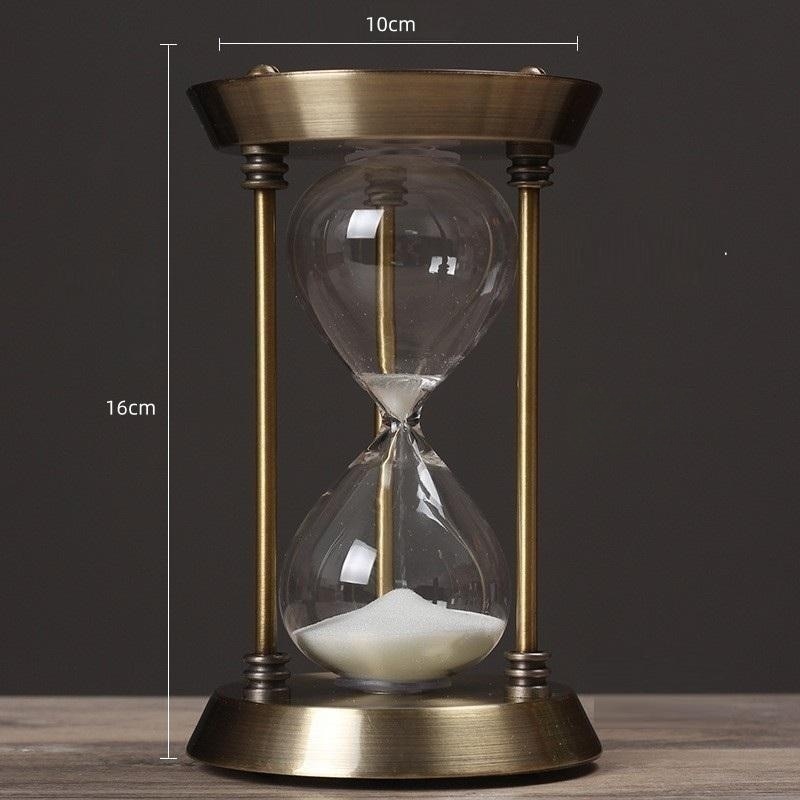 Karnz | 3/5/10 minuter Retro Metall Hantverk Sandur Pendel Hemkontor Skrivbord Arrangement Ornament Sand Timer Sandglas Dekoration