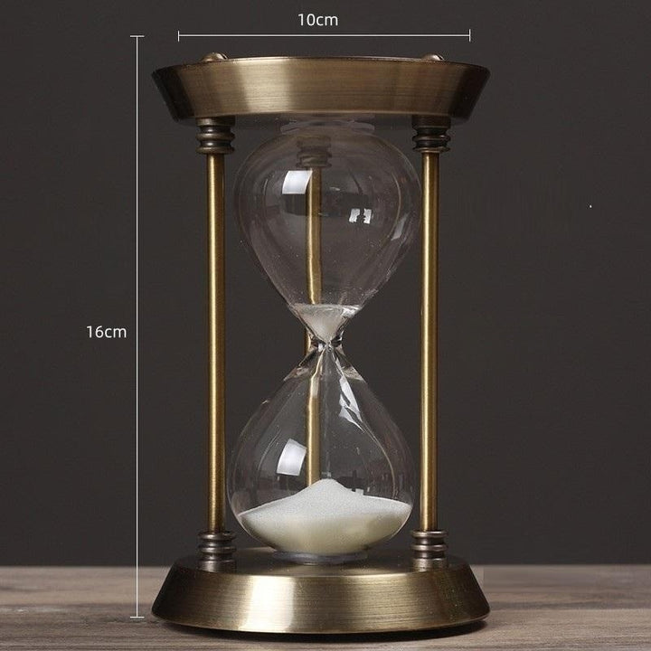 Karnz | 3/5/10 minuter Retro Metall Hantverk Sandur Pendel Hemkontor Skrivbord Arrangement Ornament Sand Timer Sandglas Dekoration