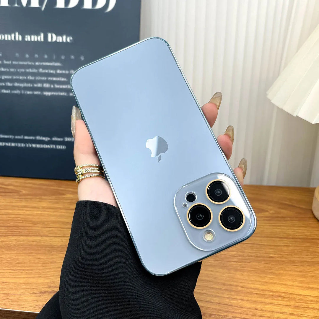Elico Lackad Matt Akryl Härdat Glas iPhone Skyddsfodral
