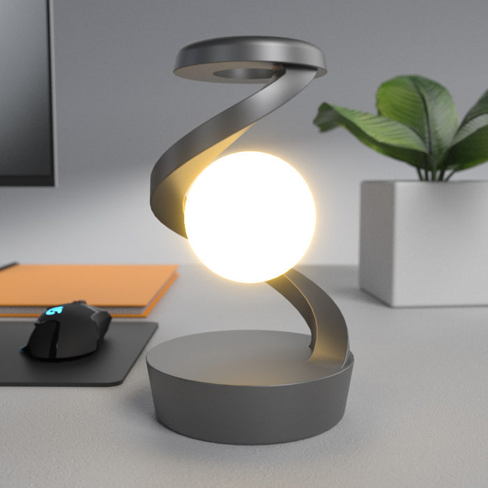 Hemra Månlampa i spiralform – bordslampa med trådlös laddning