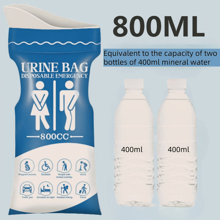 Engångs urinpåse 800 ml för bil &amp; resor | Karnz
