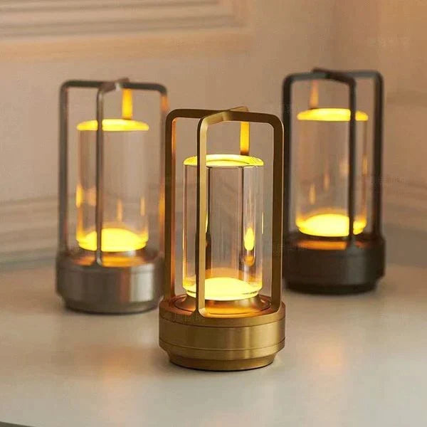 Elegant Kristall Bordslampa
