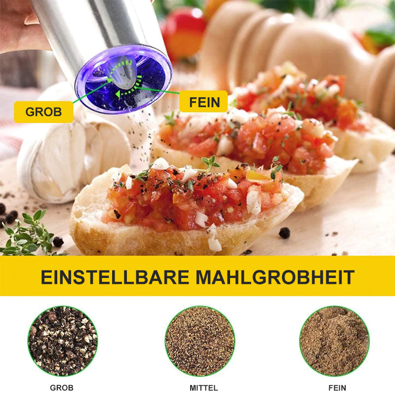elektrisk tyngdkraftsinduktionssalt- och pepparkvarn