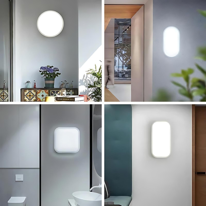 Fuktbeständig LED-vägglampa med modern design för utomhusbruk