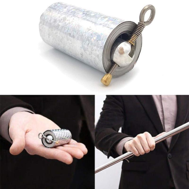 Bärbar metallstav för självförsvar och magi