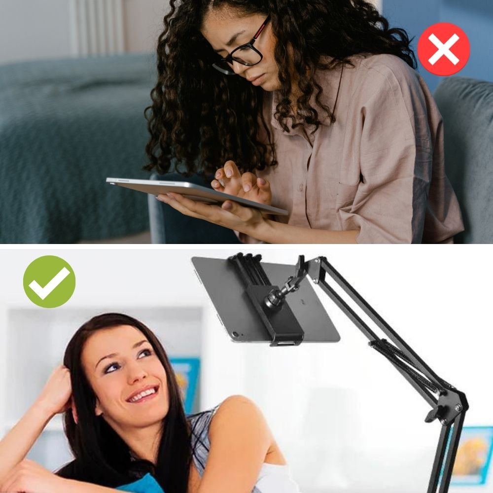Tablet-hållare – FlexiMount – 360° roterbar – justerbar hållare