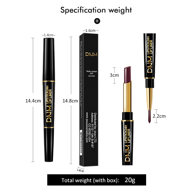 💄Läppkonturpenna och läppstift 2 i 1