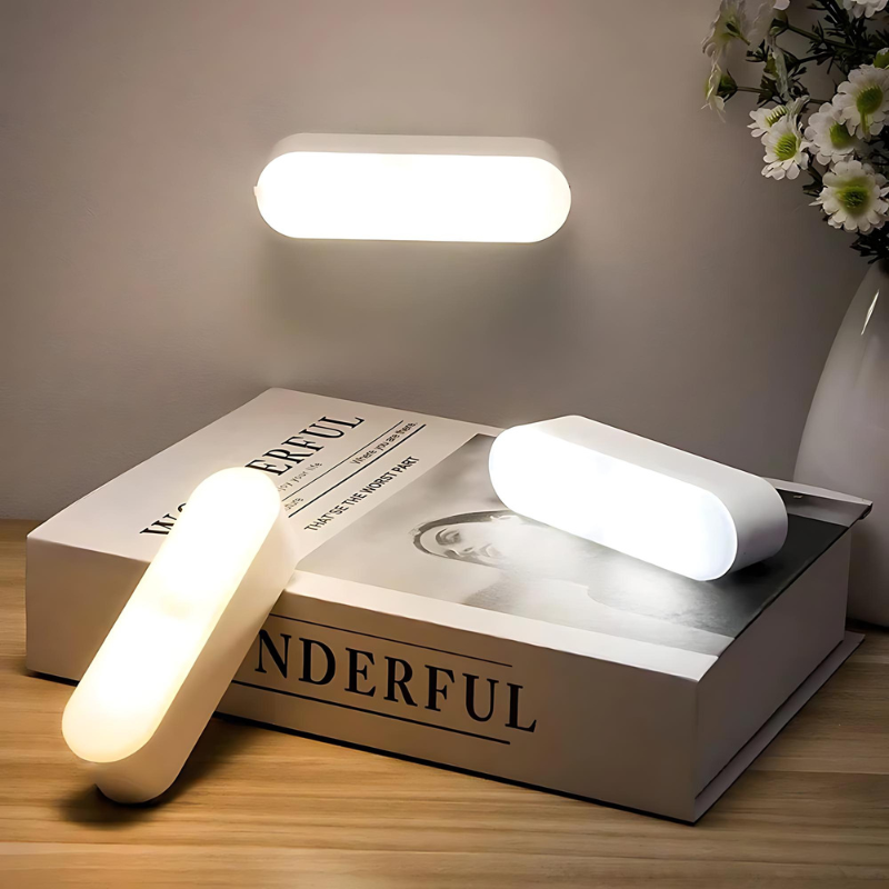 LED Vägglampa med Rörelsesensor och USB-laddning