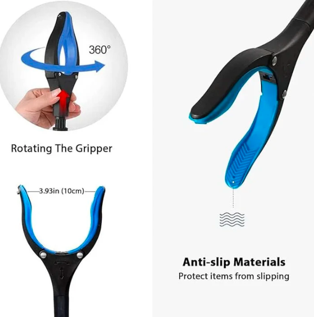 Ny förbättrad, hopfällbar gripare med 360° vridklipp