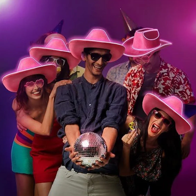 LED-Cowboy-Partyhatt