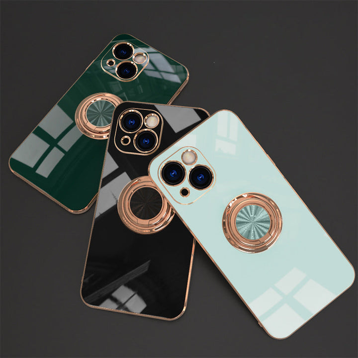 Platt iPhone-fodral med ring | Karnz