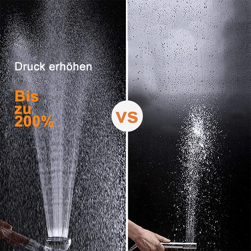 Premium Duschhuvud Handdusch med Ionenfilter vattensparande med justerbart vattentryck