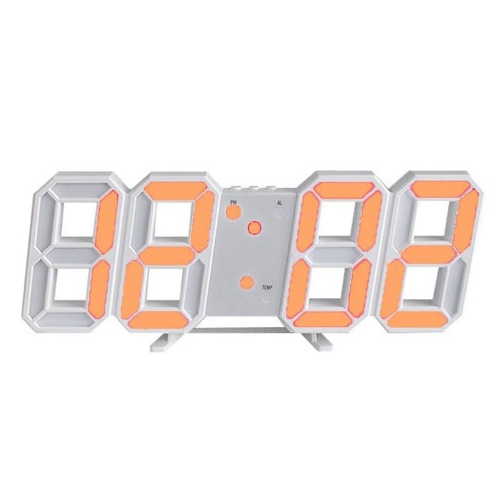 Digital 3D LED Väckarklocka – Modern design med dimmfunktion och optimal synlighet