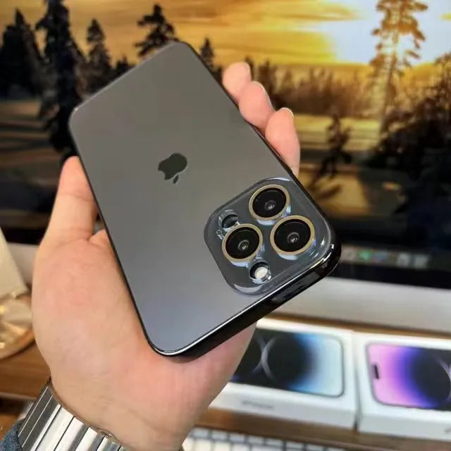 Elico Lackad Matt Akryl Härdat Glas iPhone Skyddsfodral