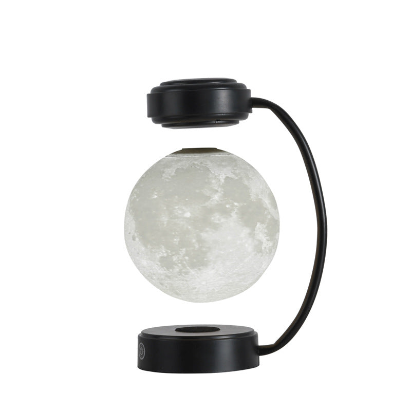 Svävande månlampa med magnetisk levitation och roterande boll