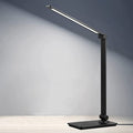 LED-skrivbordslampa, Touch-Control skrivbordslampa med 3 ljusstyrkenivåer, dimbar kontorslampa med justerbar arm, hopfällbar bordslampa för skrivbord, sovrum, nattduksbord, kontor