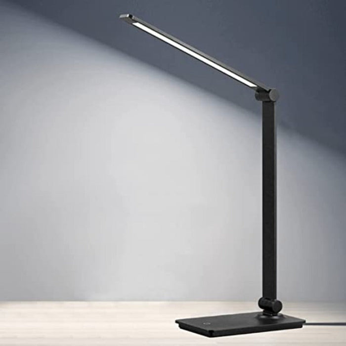 LED-skrivbordslampa, Touch-Control skrivbordslampa med 3 ljusstyrkenivåer, dimbar kontorslampa med justerbar arm, hopfällbar bordslampa för skrivbord, sovrum, nattduksbord, kontor