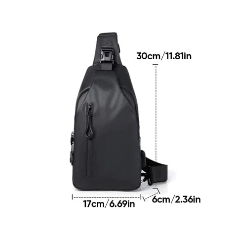 UrbanShield Vattentät Axeltasche med Stöldskyddsdesign | Karnz