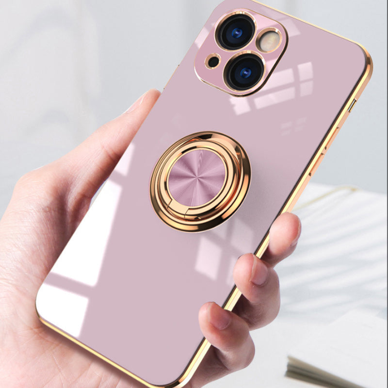 Platt iPhone-fodral med ring | Karnz
