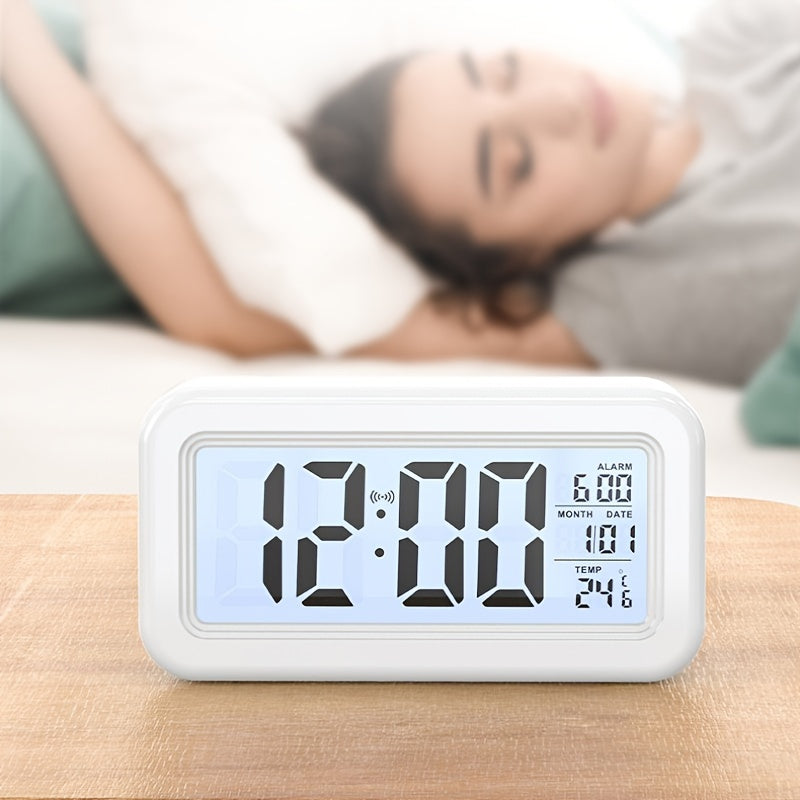 Sandsberg | Slank Digital Väckarklocka | LCD-Display med Snooze-funktion | Flera färger