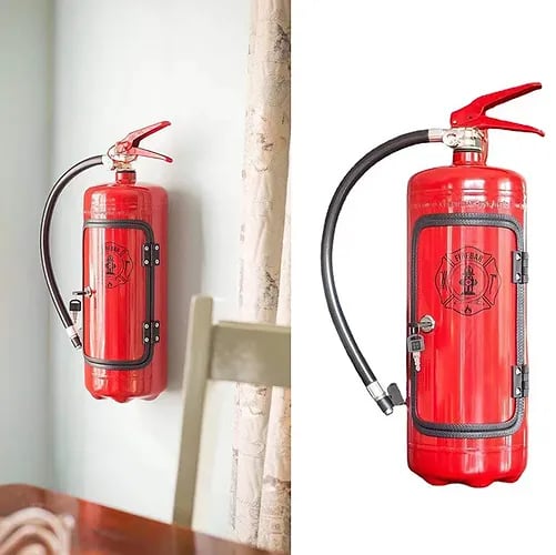"Min Grotta Mina Regler" Present Kan Bar Set Brandsläckare