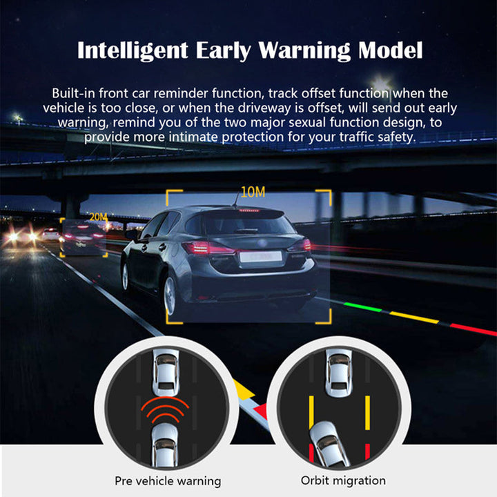 1080P HD Mini ADAS Dashcam med 360° vridfunktion