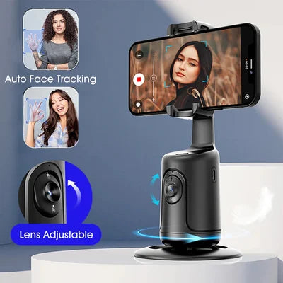 📸360° Rotation Smart Auto Ansiktsigenkänning Hållare
