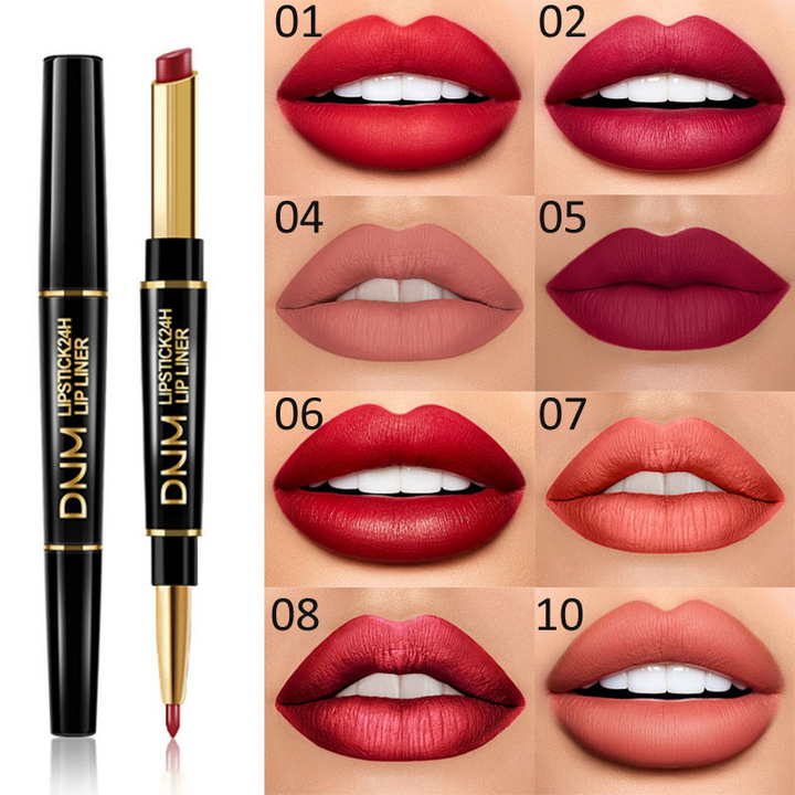 💄Läppkonturpenna och läppstift 2 i 1