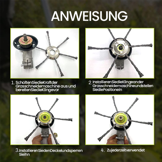 Ståltrådstrimmerhuvud
