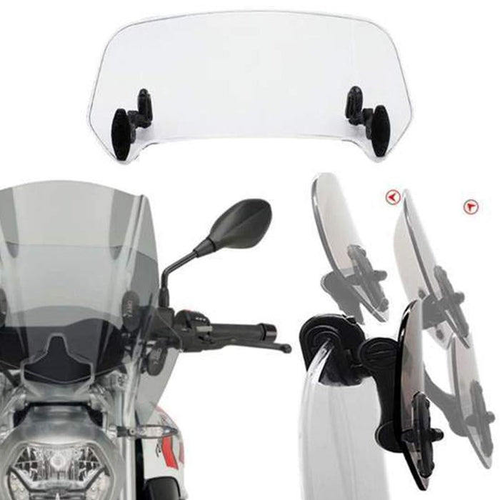 Universell motorcykel vindskydds förlängning