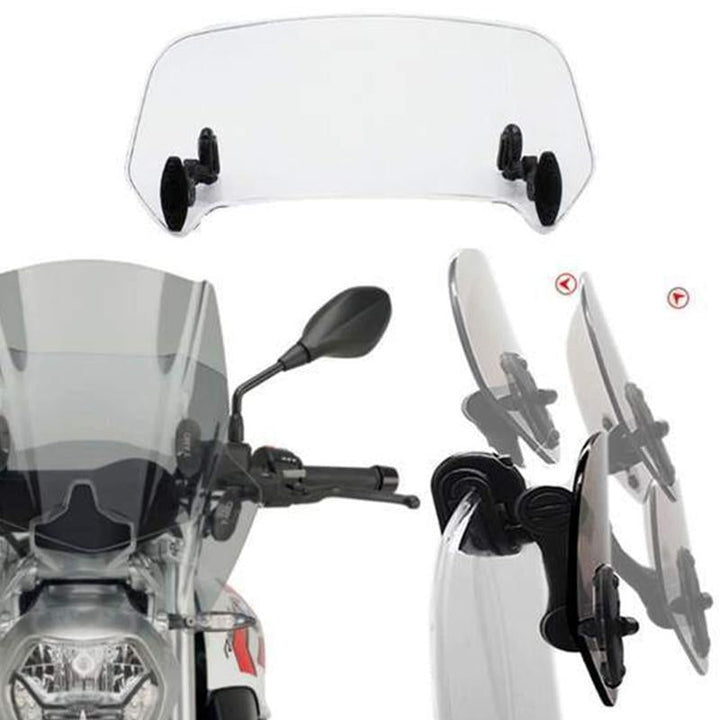 Universell motorcykel vindskydds förlängning