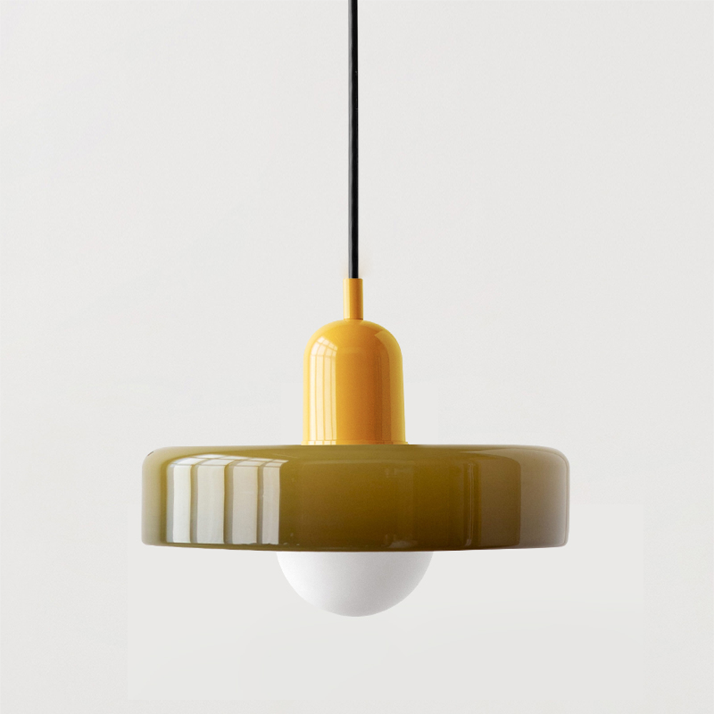 Färgglad Glas Pendellampa - BauLume | Karnz