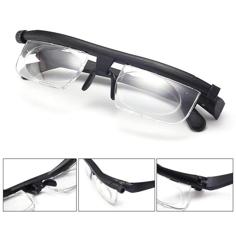 Sandsberg | Fokuserbar Läsbrille Unisex | Justerbar Zoomlins | Svart