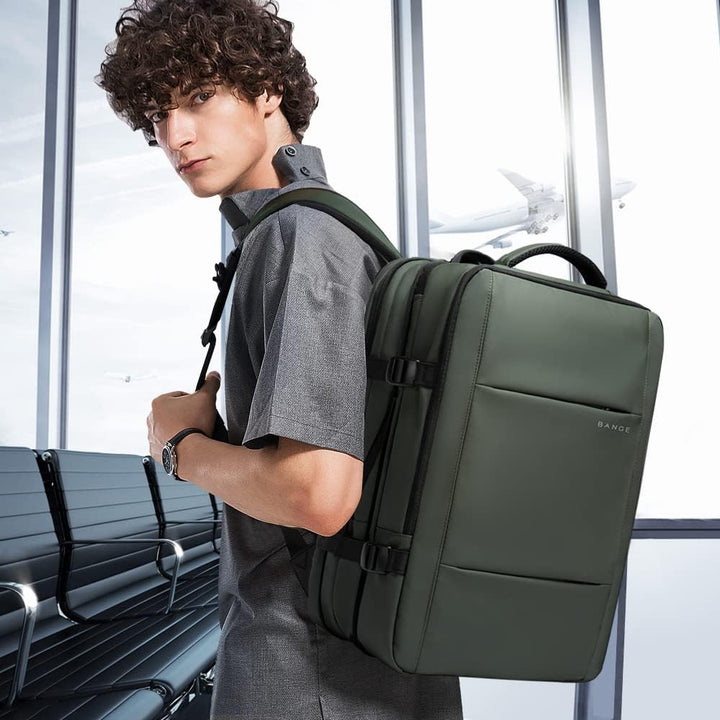 Utbyggbar 26–45L vattentät rese-ryggsäck med laptopfack &amp; duffelbärhandtag | Karnz