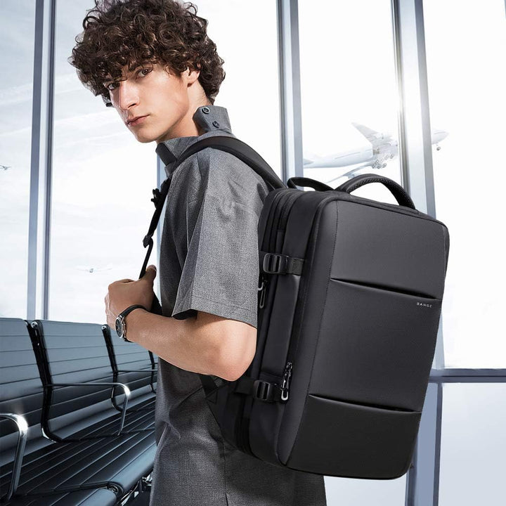 Utbyggbar 26–45L vattentät rese-ryggsäck med laptopfack &amp; duffelbärhandtag | Karnz