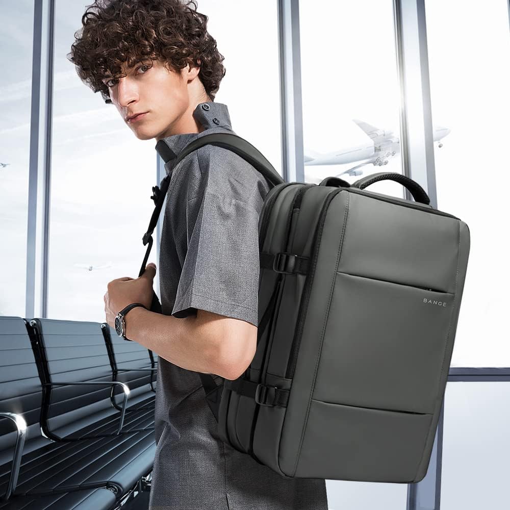 Utbyggbar 26–45L vattentät rese-ryggsäck med laptopfack &amp; duffelbärhandtag | Karnz