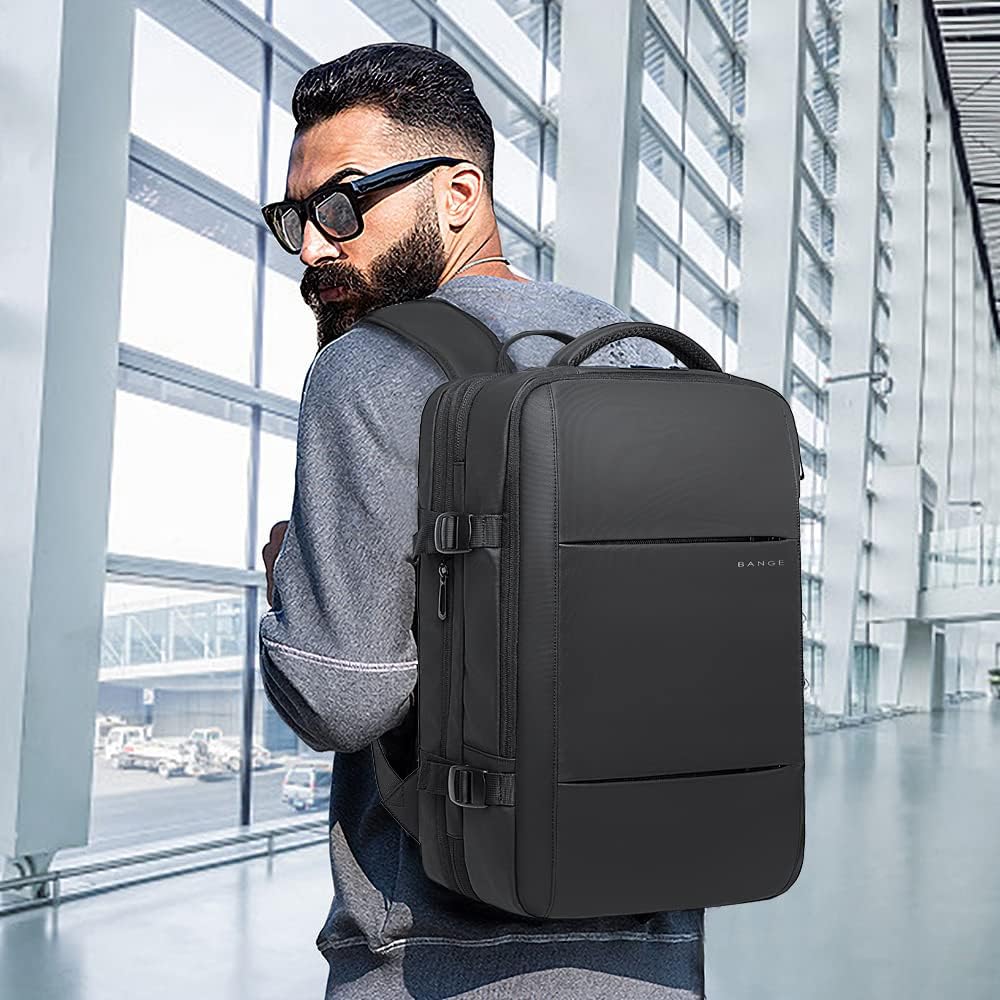 Utbyggbar 26–45L vattentät rese-ryggsäck med laptopfack &amp; duffelbärhandtag | Karnz