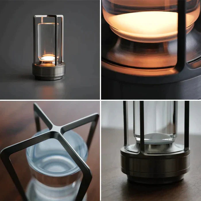 Elegant Kristall Bordslampa