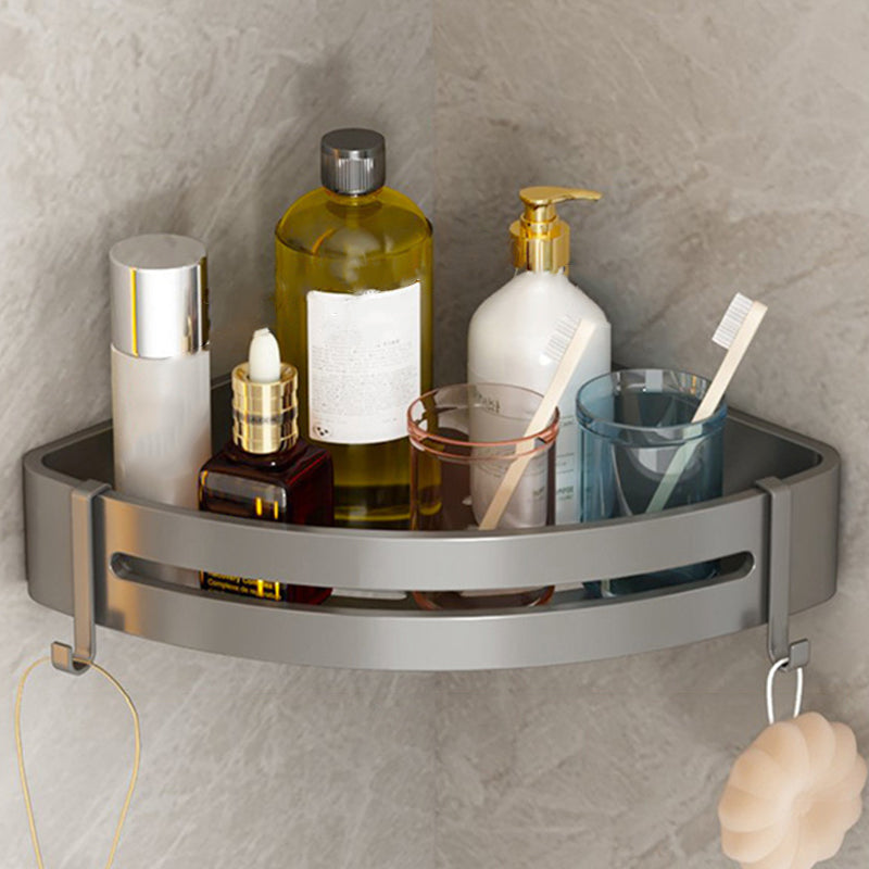 Samtida aluminium badrumstillbehörsset grå badhylla