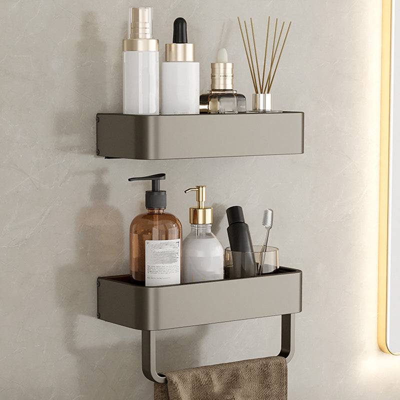 Samtida aluminium badrumstillbehörsset grå badhylla