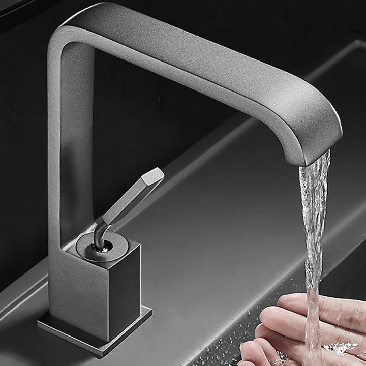Vattenfall Utlopp Vanlig Tvättställ Blandare Modern Metall Vanlig Tvättställ Blandare