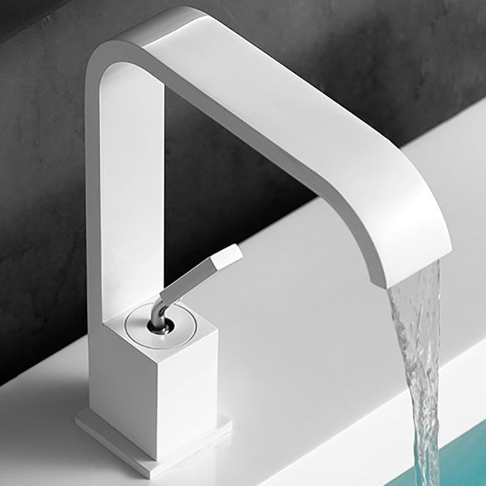 Vattenfall Utlopp Vanlig Tvättställ Blandare Modern Metall Vanlig Tvättställ Blandare