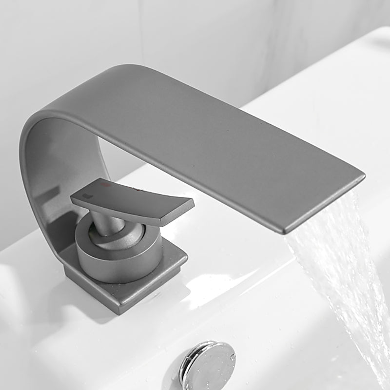 Vattenfall Utlopp Vanlig Tvättställ Blandare Modern Metall Vanlig Tvättställ Blandare